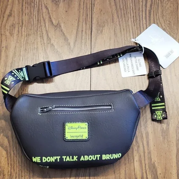 NEW Disney Parks Loungefly WE DONT TALK ABOUT BRUNO Hip pack - Picture 2 of 6